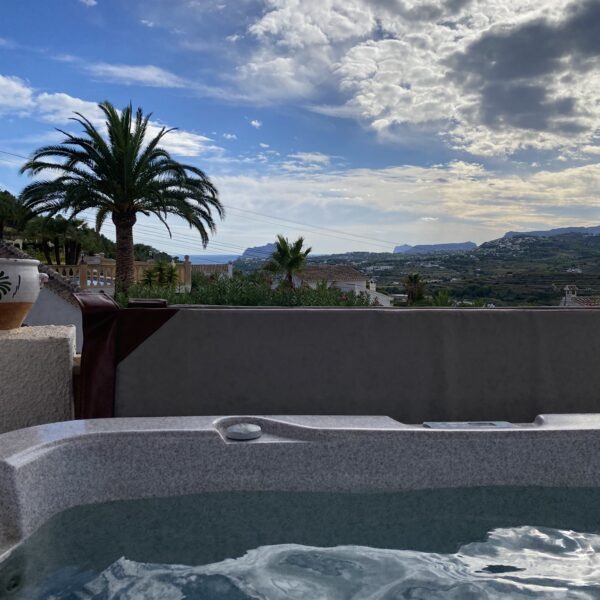bubbelende jacuzzi